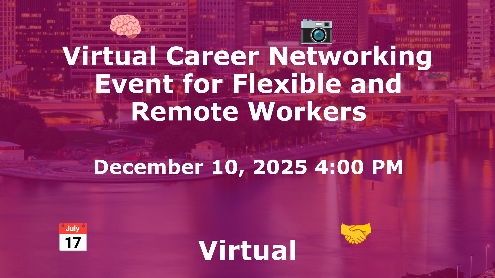Virtual Career Networking Event for Flexible and Remote Workers event image